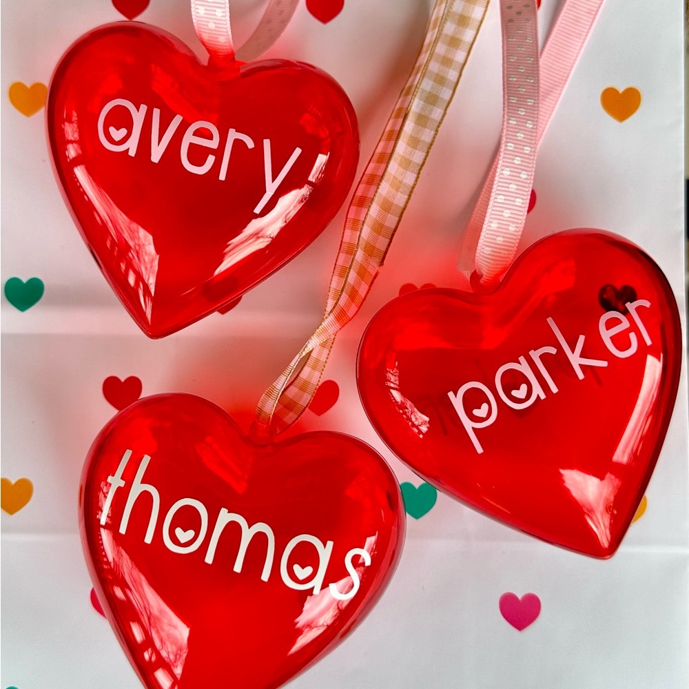 Personalized, Fillable Valentine Hearts